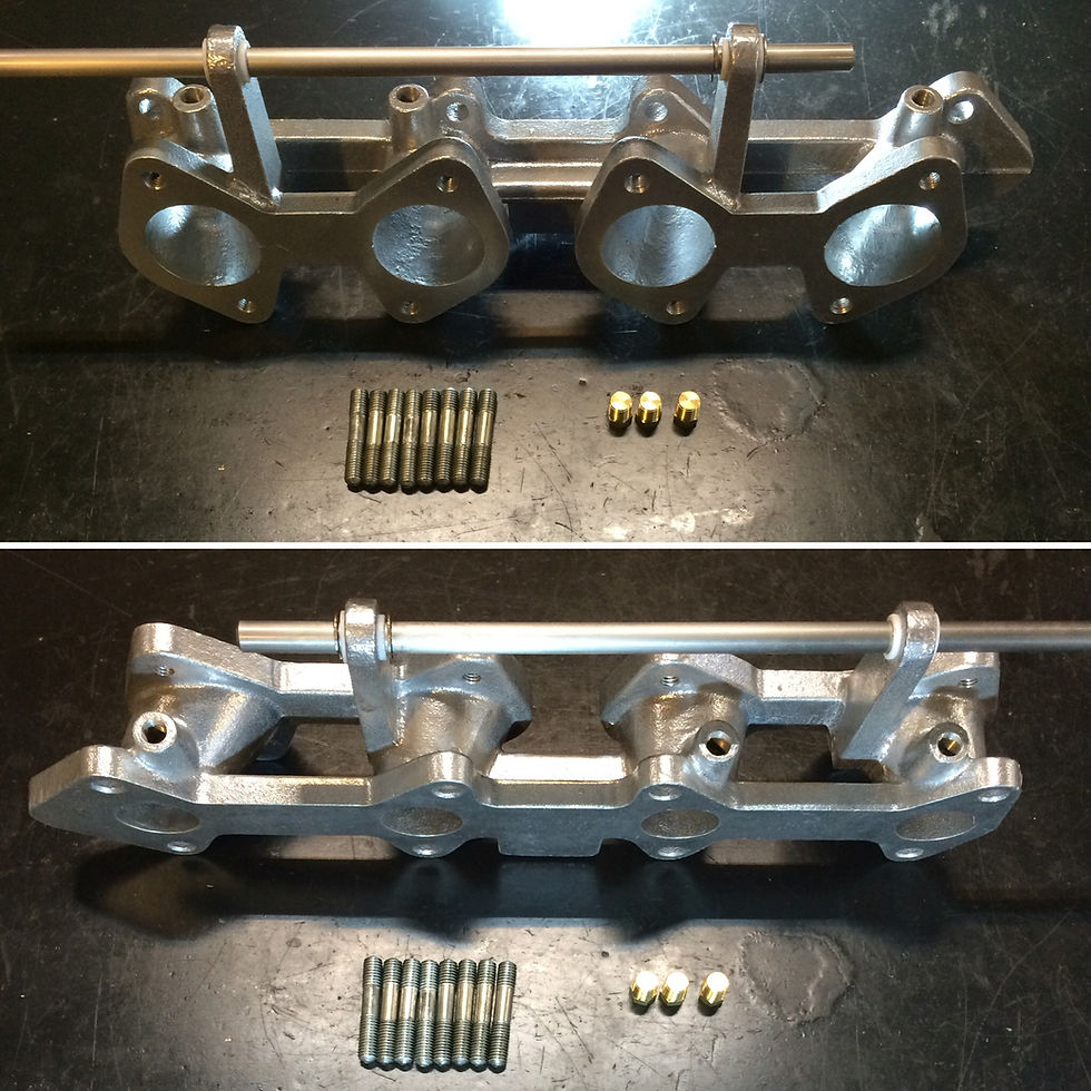 Thumbnail: COMPLETE Twin Dellorto DHLA 40 Set TOYOTA 2T 3T Celica Corolla Weber DCOE Solex