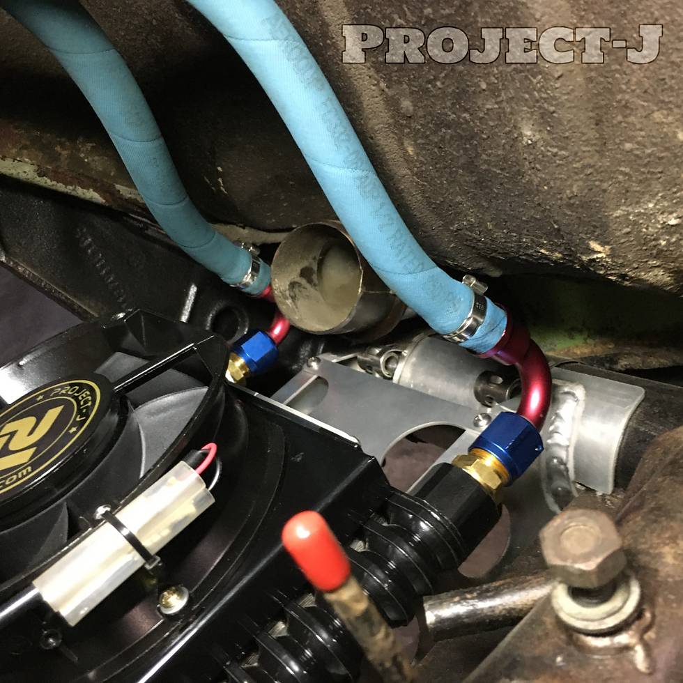 Thumbnail: ​Aircooled VW Auxiliary Oil Cooler Kit  Compact Design feat. Industrial Cooler   Outstanding & Fit Perfectly