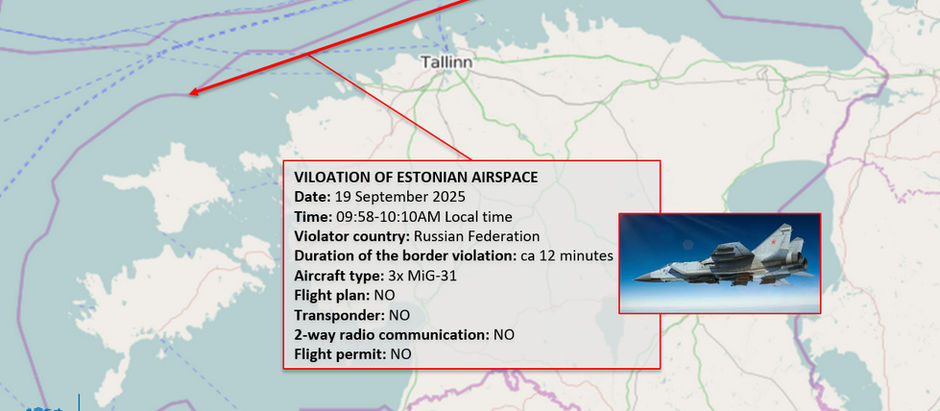 Que sait-on de l'incursion de MiG-31 russes en Estonie ?