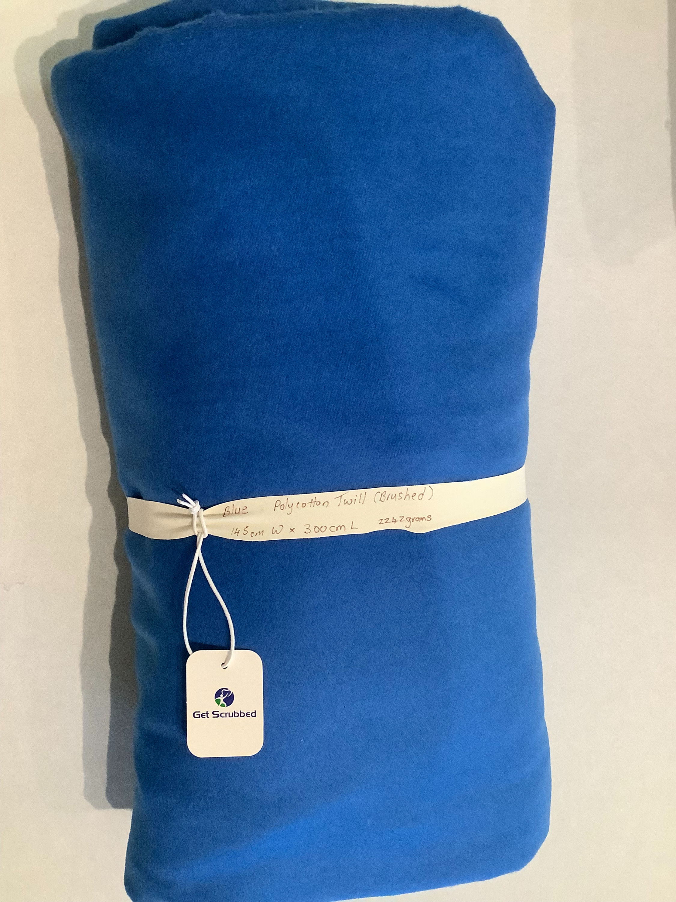 Polycotton Brushed Twill - Blue