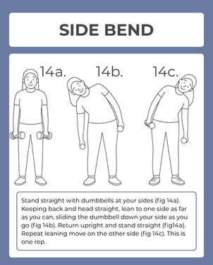 senior dumbbell side bend