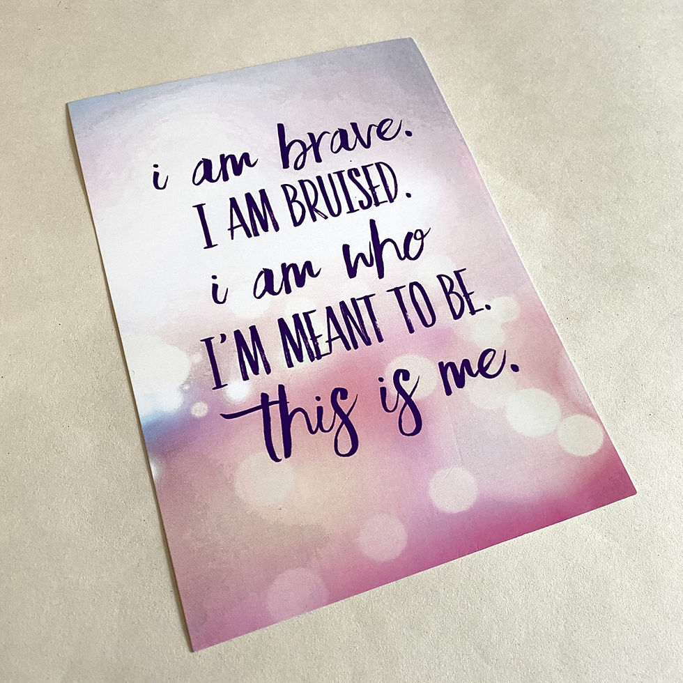 'Brave Bruised' A5 Print