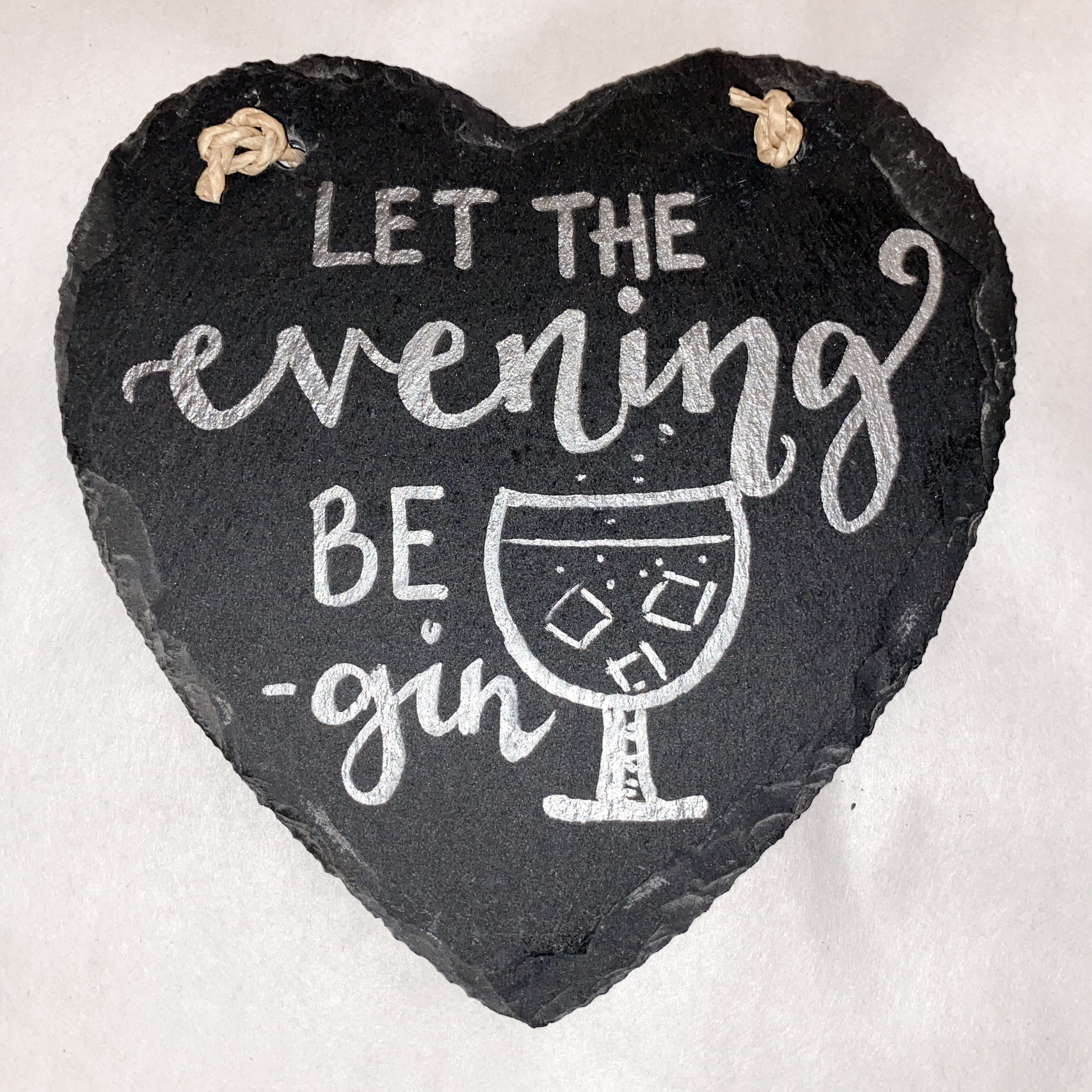 'Be Gin' Slate Heart