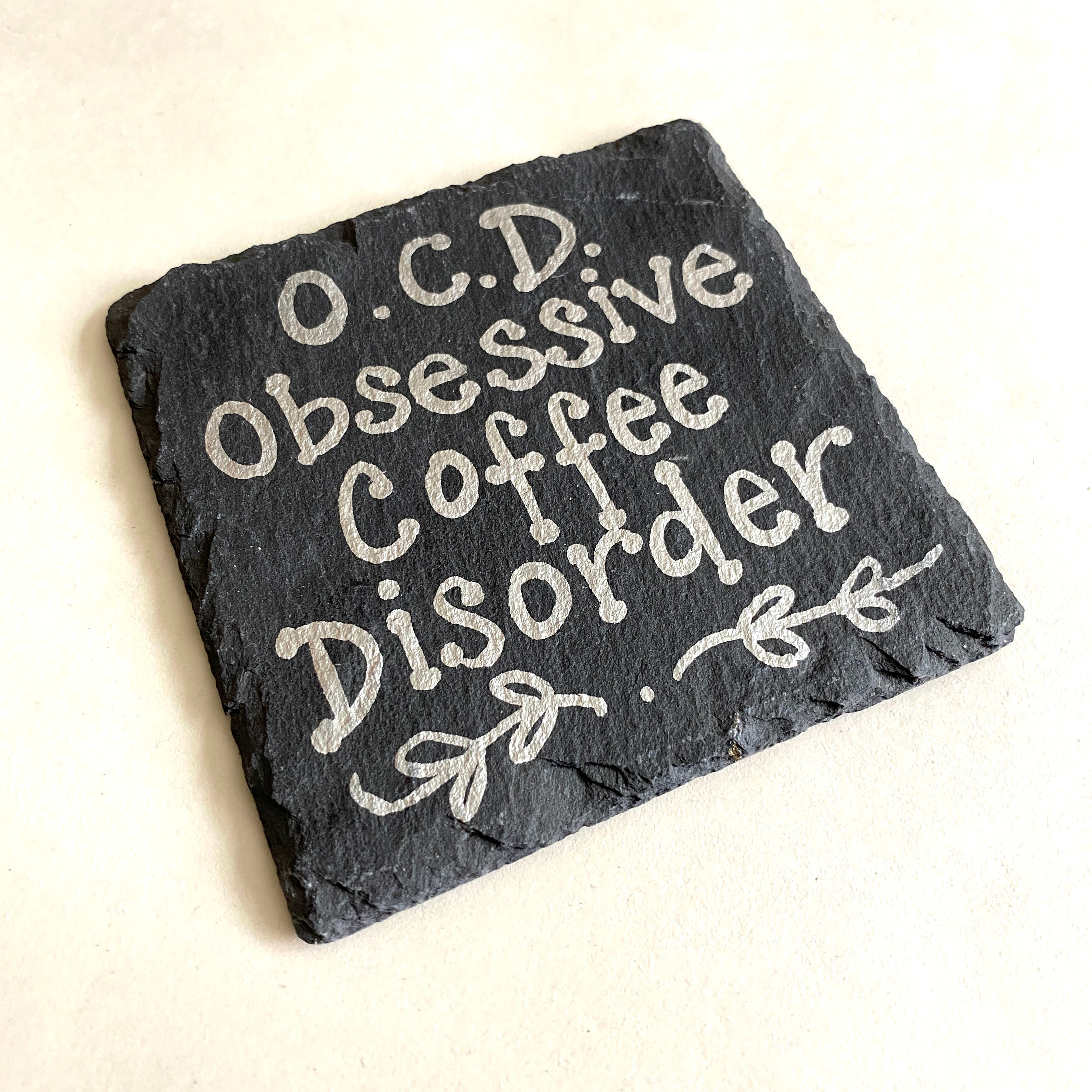 ‘Coffee’ Slate Coaster