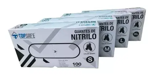 CAJA GUANTE NITRILO NEGRO
