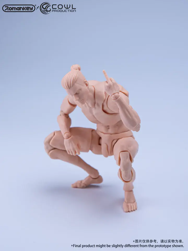 Thumbnail: Romankey x COWL 1/12 Male Body (Yellow Skin)