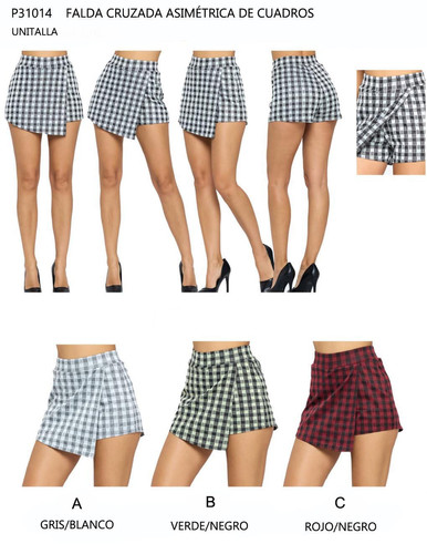 Falda Ajustada Falda Roja De Cuadros Shein Falda Cuadros Roja