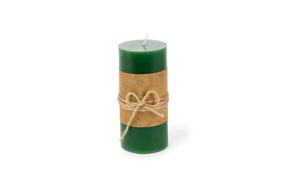 Miniatura: Candela cilindrica verde