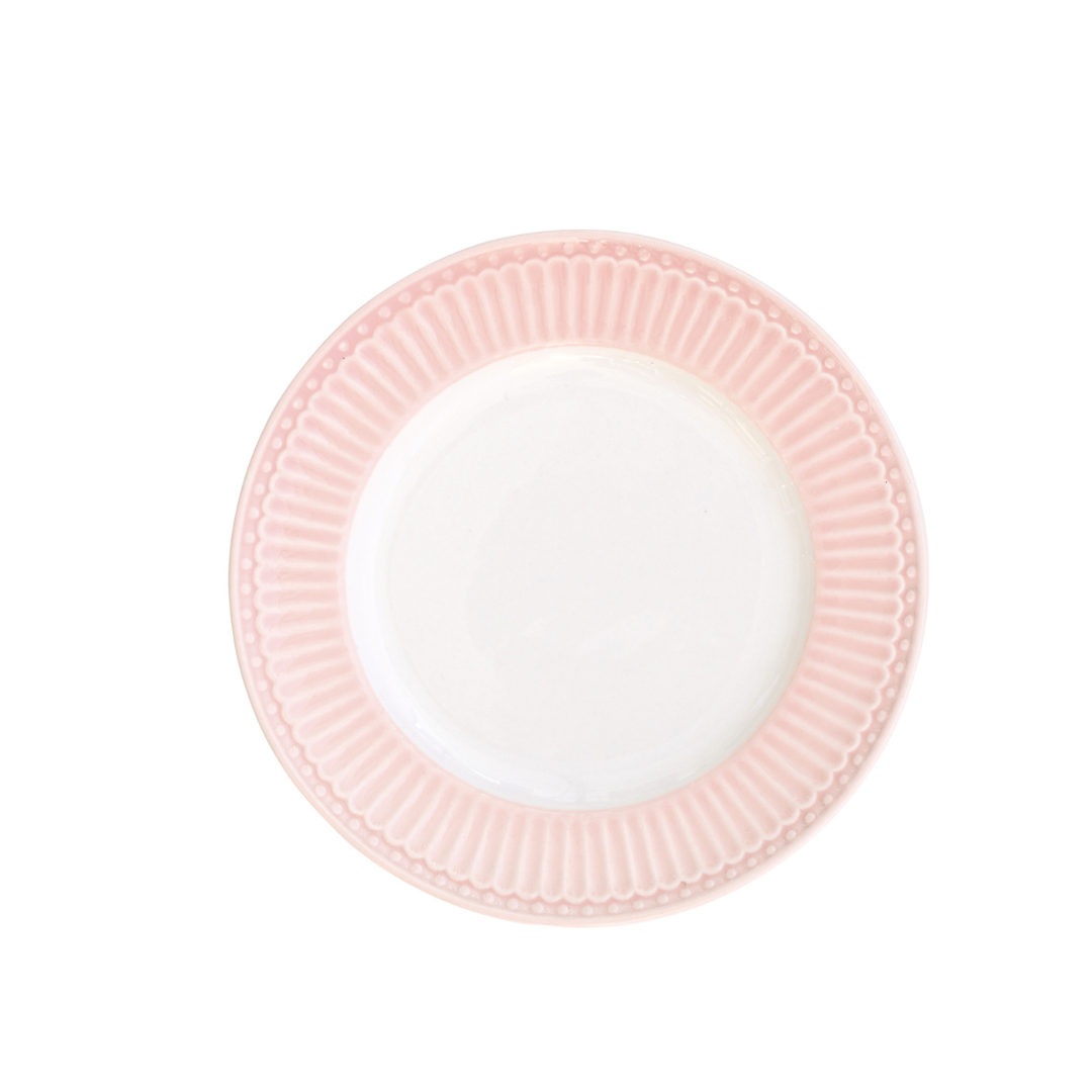 Piatto dolce piccolo Alice pale pink
