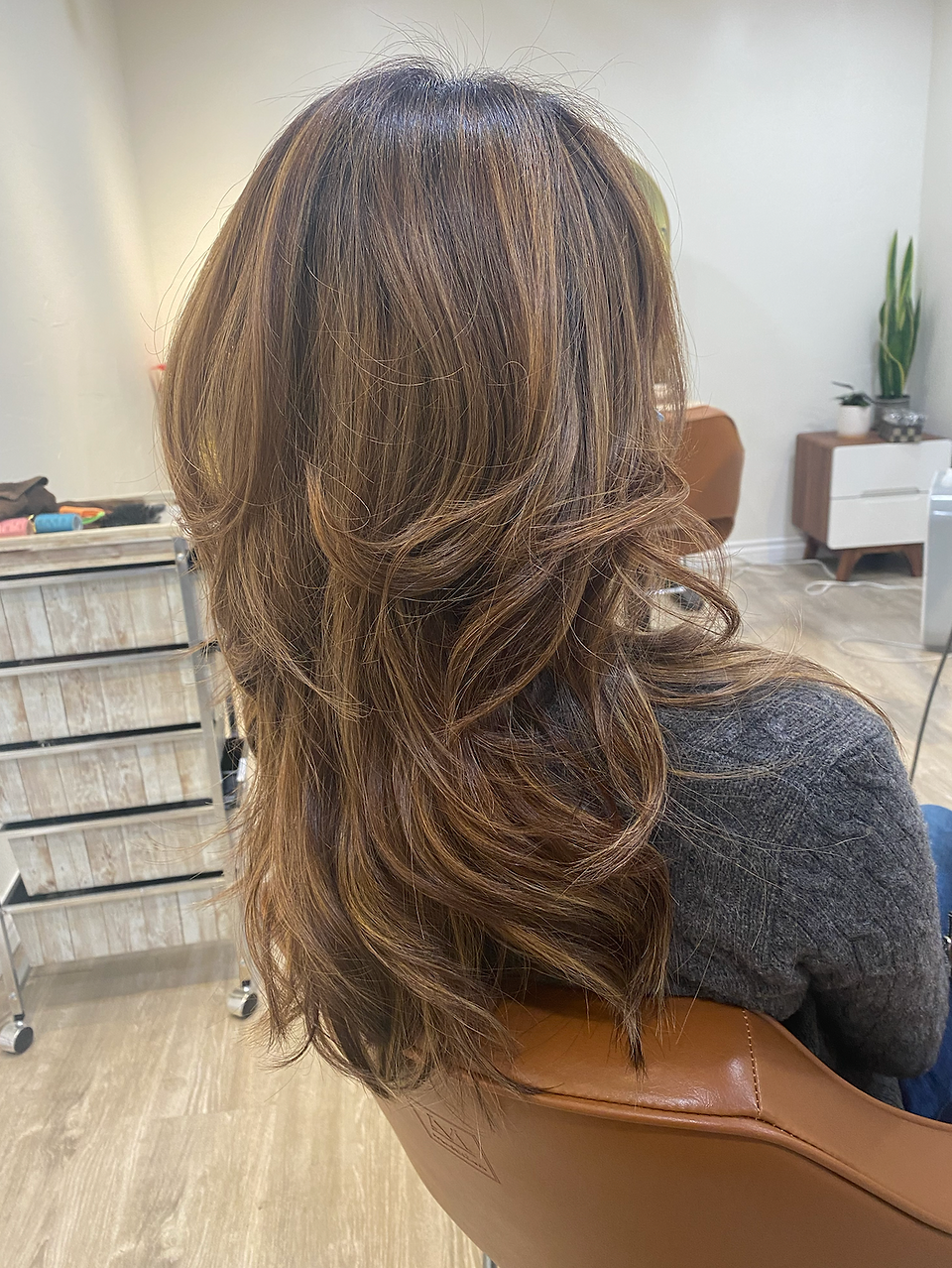 Hair after perm
