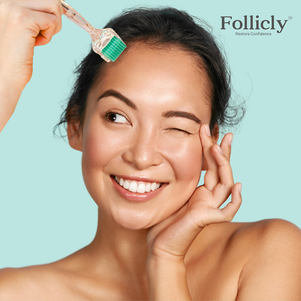 Thumbnail: Follicly™ Derma Roller - 192 Authentic Titanium Microneedles