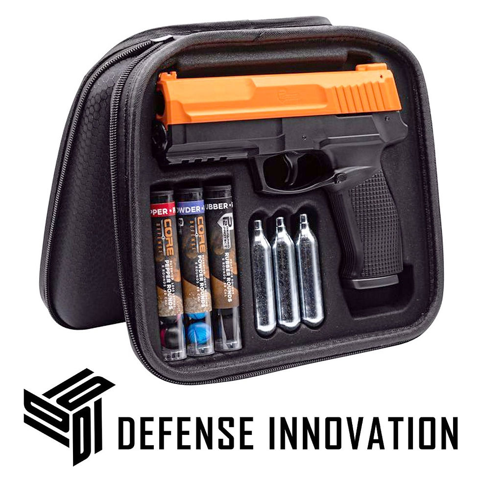 Secure 68P Home Defense Pistol with Response-Ready Trigger and Kinetic or Peppe