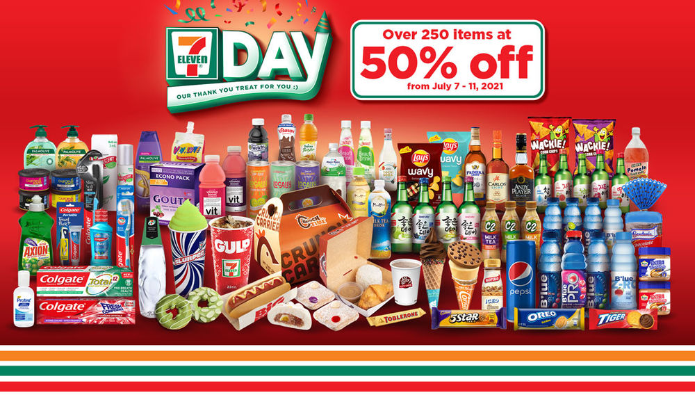 Enjoy 50 off on 7Eleven’s signature food products and on over 250
