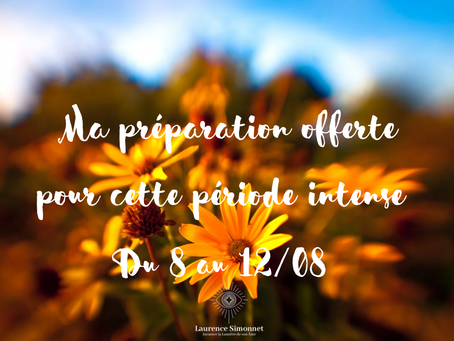 Ma préparation à l’alignement du 10/8