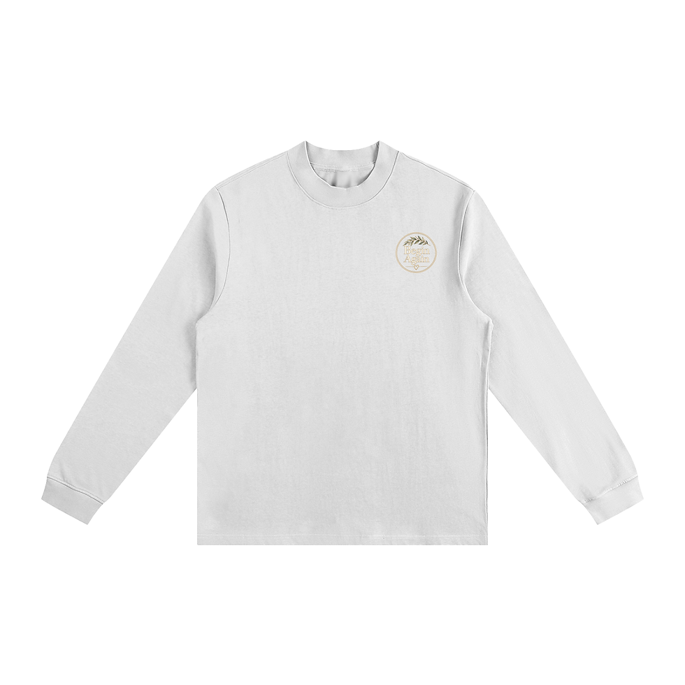 Thumbnail: Essential Non-Shrink Mock Neck Sweatshirt