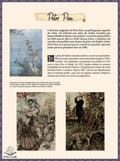 Panneau sur Peter Pan