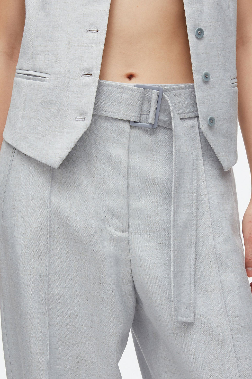 Thumbnail: T Belted Tapered Trousers