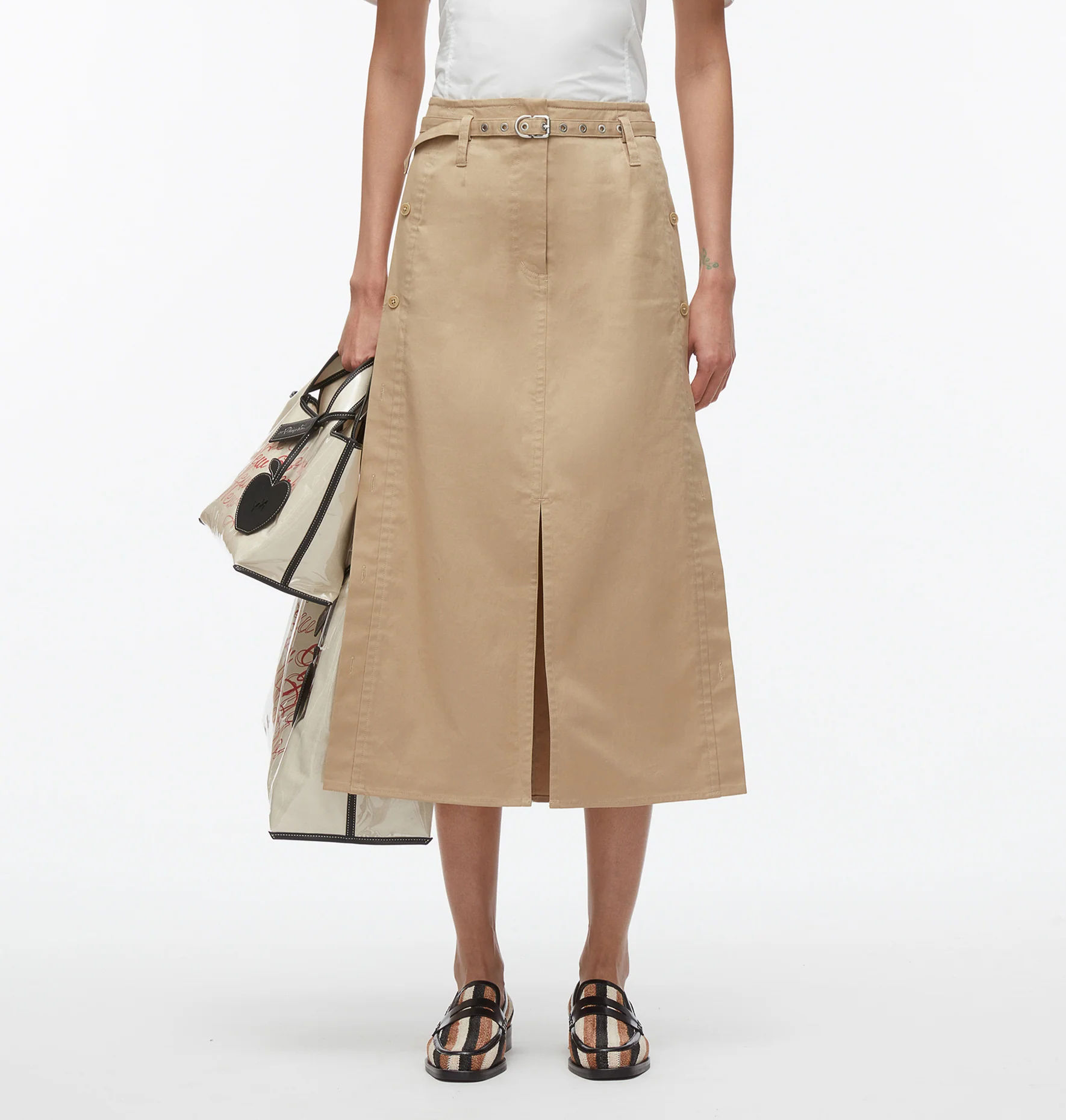 BLTD Utility Skirt W Side Button Placket