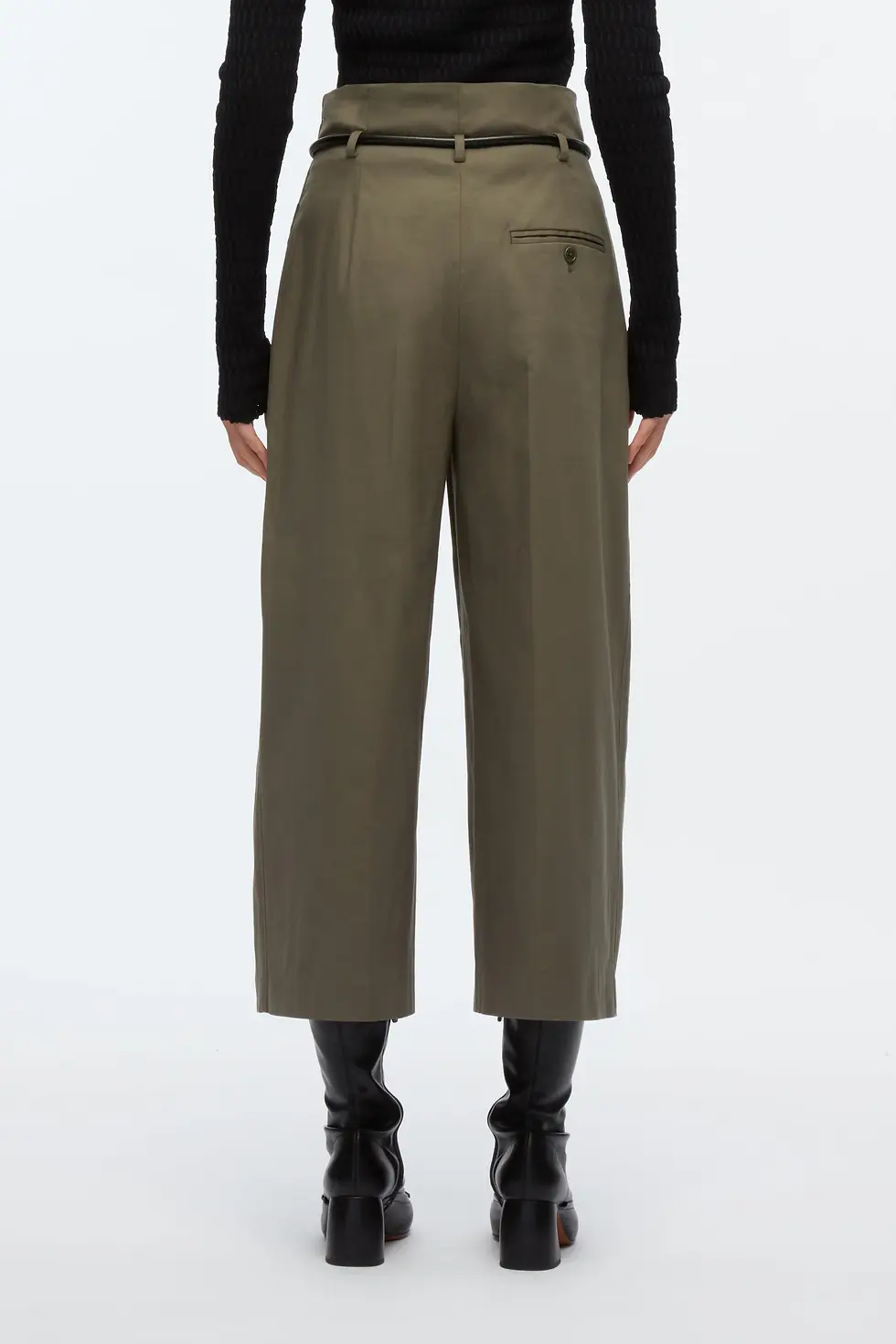 Thumbnail: Cropped Wide Leg Origami Trousers