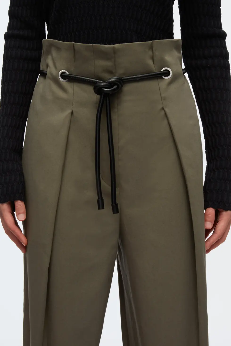 Thumbnail: Cropped Wide Leg Origami Trousers
