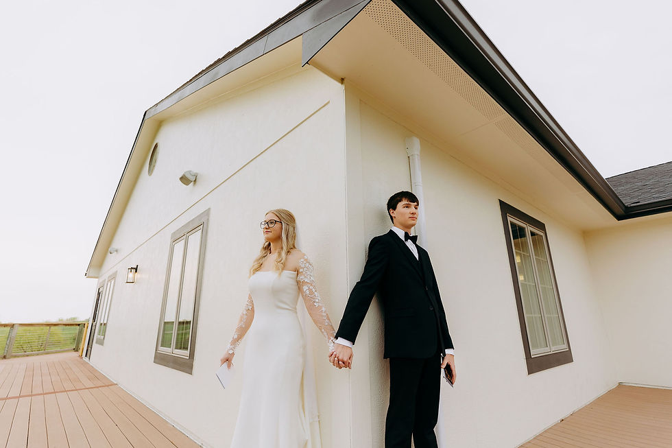 Private vows at a Des Moines Wedding Venue.