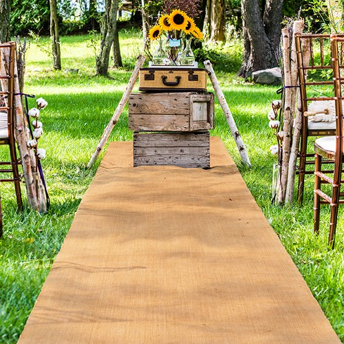 Thumbnail: Burlap Aisle Runner
