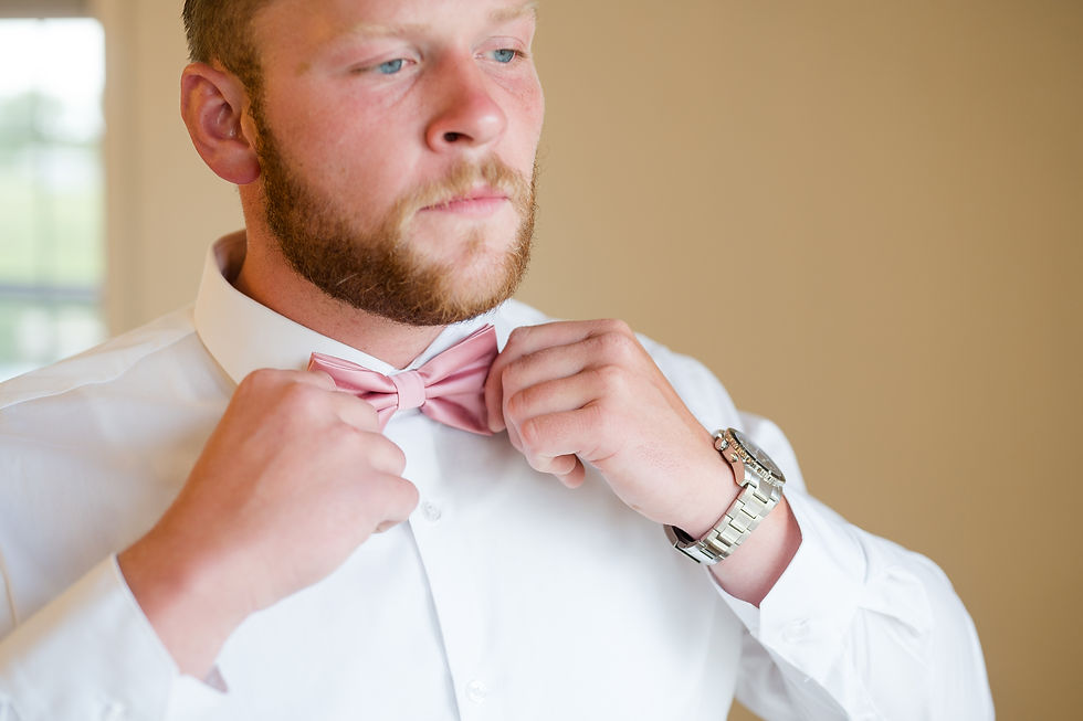 Iowa Groom with Bow Tie