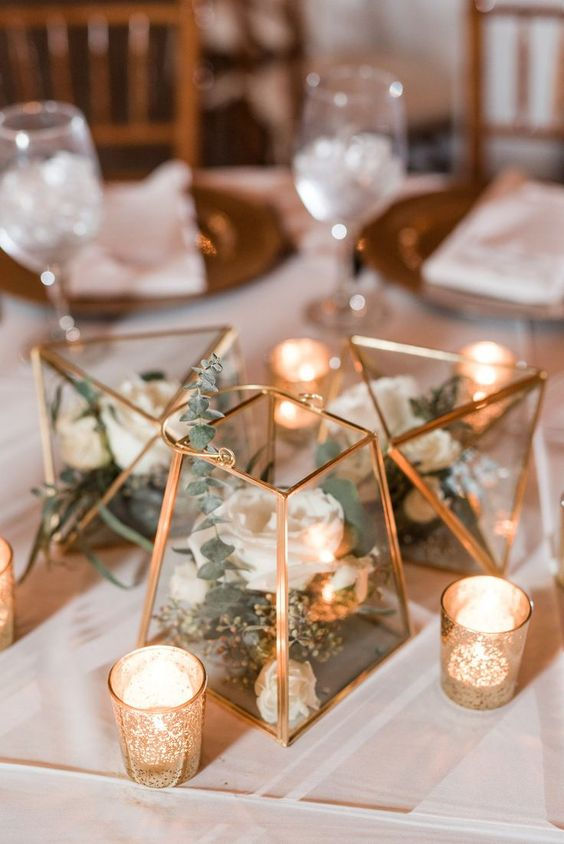 Thumbnail: Mercury Glass Candle Votives