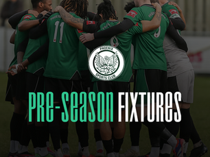 Pre-Season Schedule finalised