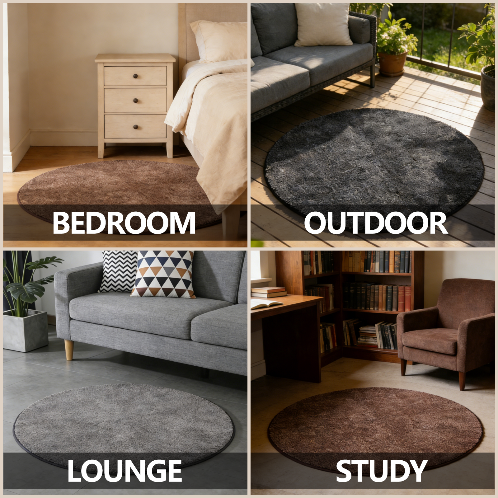 Round Area Rug — lifestyle image