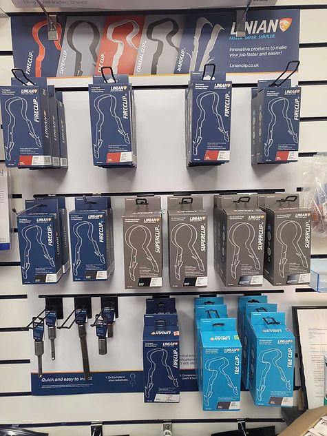 shelf rack of electrical products