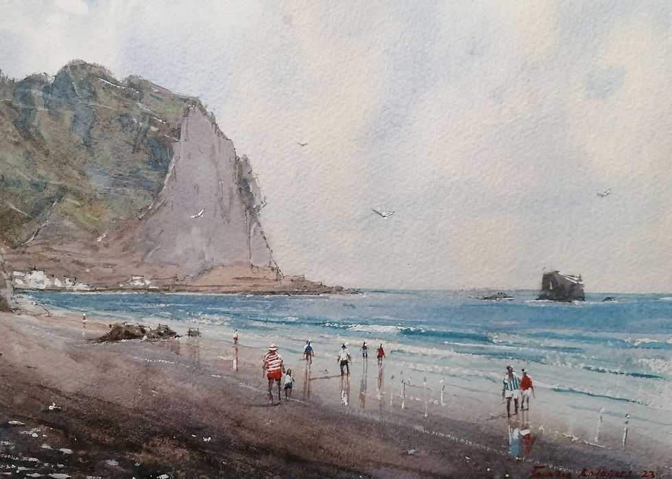 “Praia da areia preta"