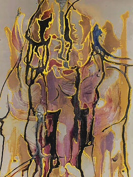 _Guilfoyle's Arid Garden_ (2021) - 29.7 x 42 cm - ink and metallic ink on paper