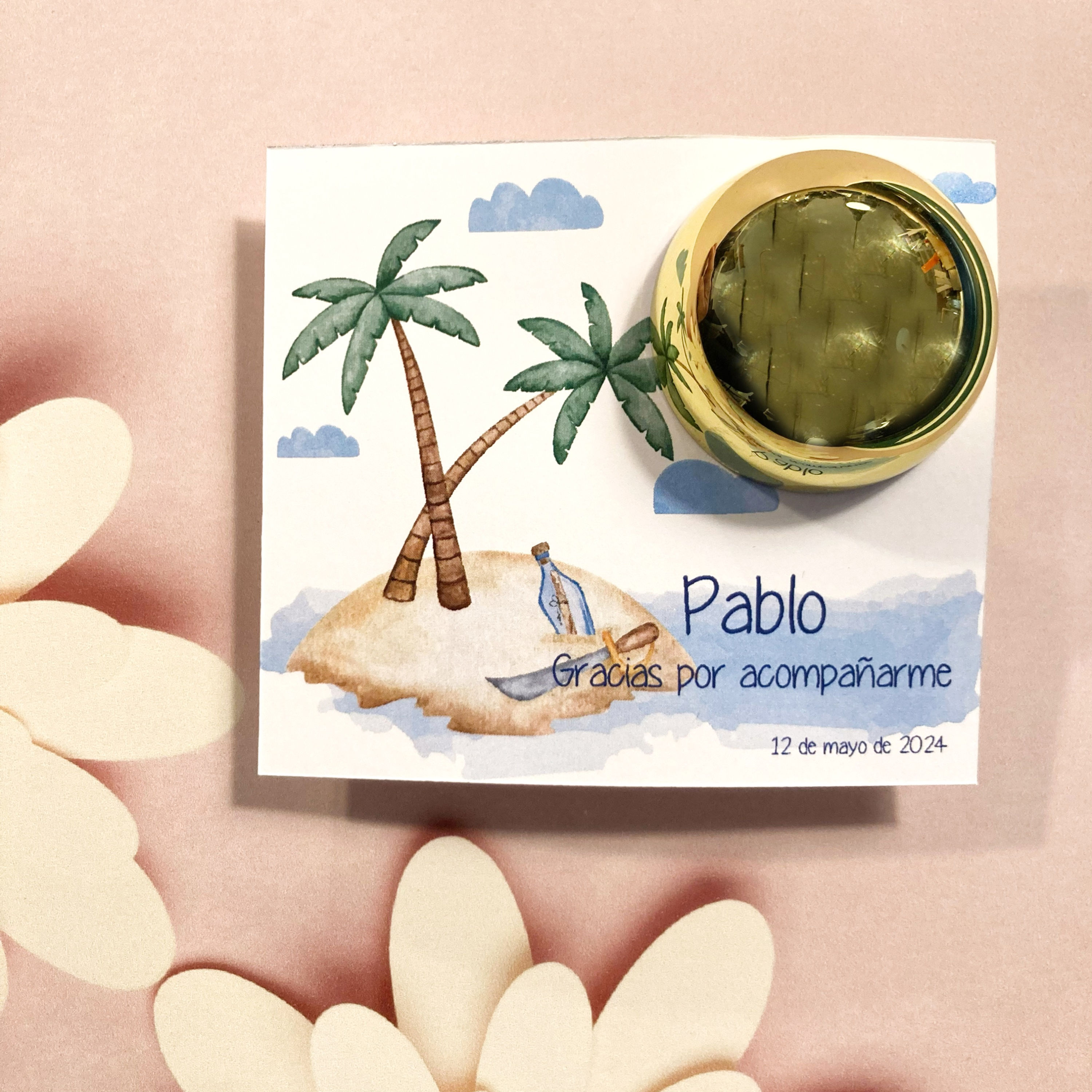 vista frontal del cacao playa