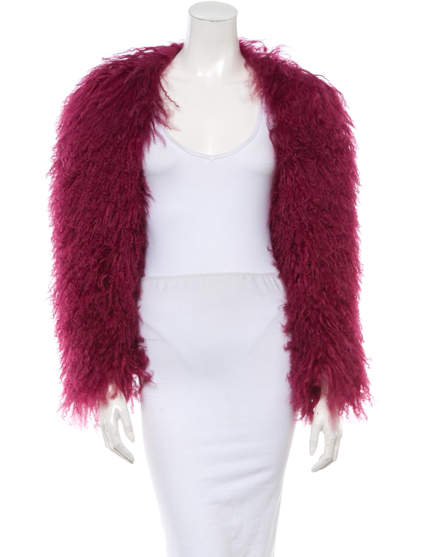 Шуба из меха ламы Giacca