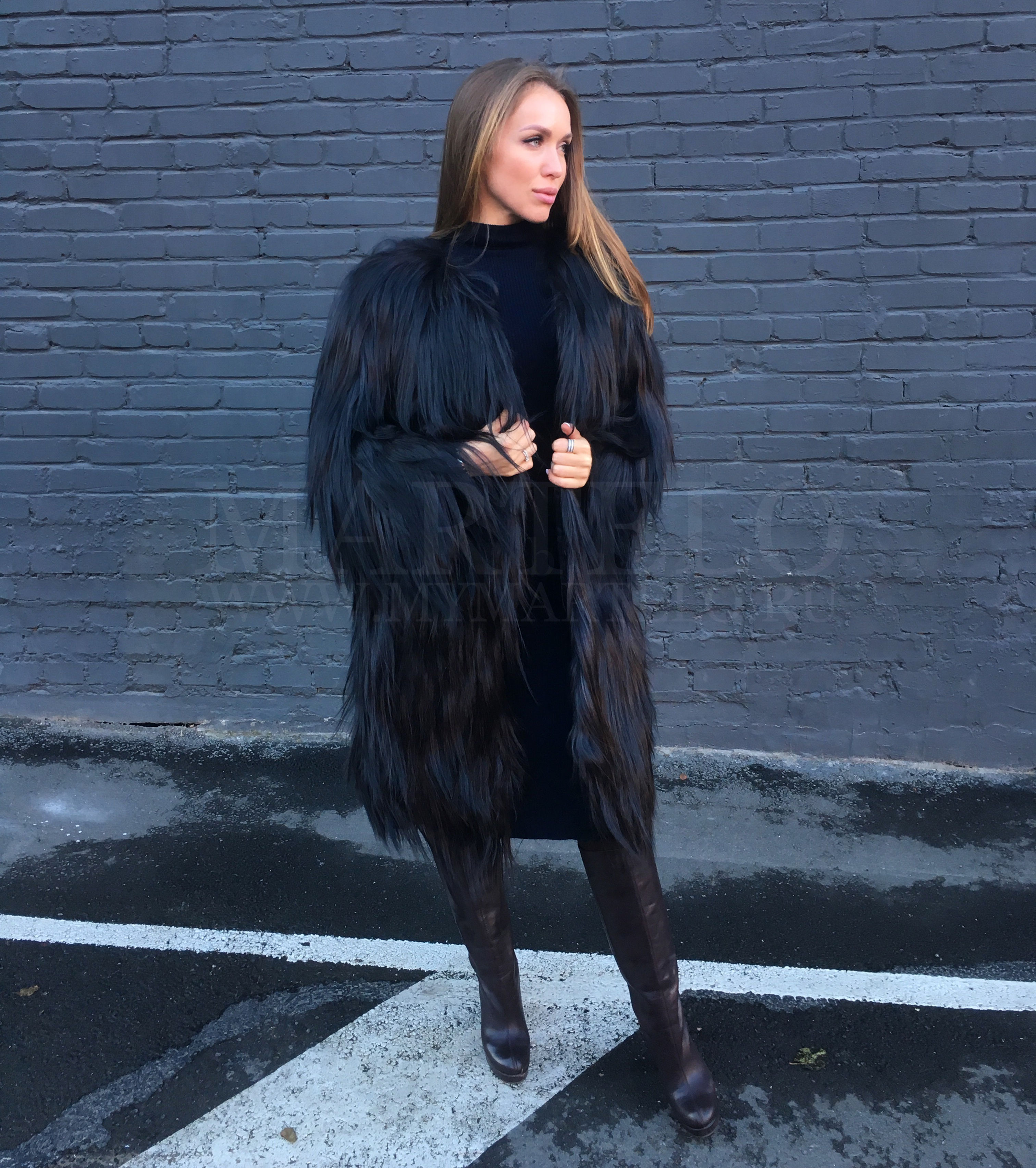 Шуба из меха яка