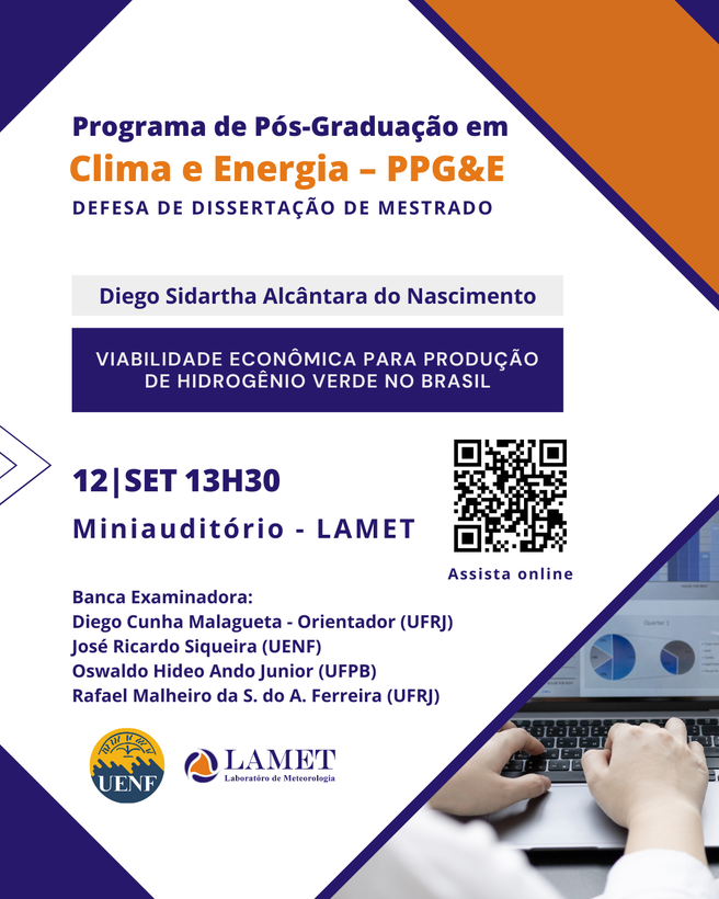 Defesa de Dissertação de Mestrado Diego Sidartha – PPG&E(LAMET/UENF)