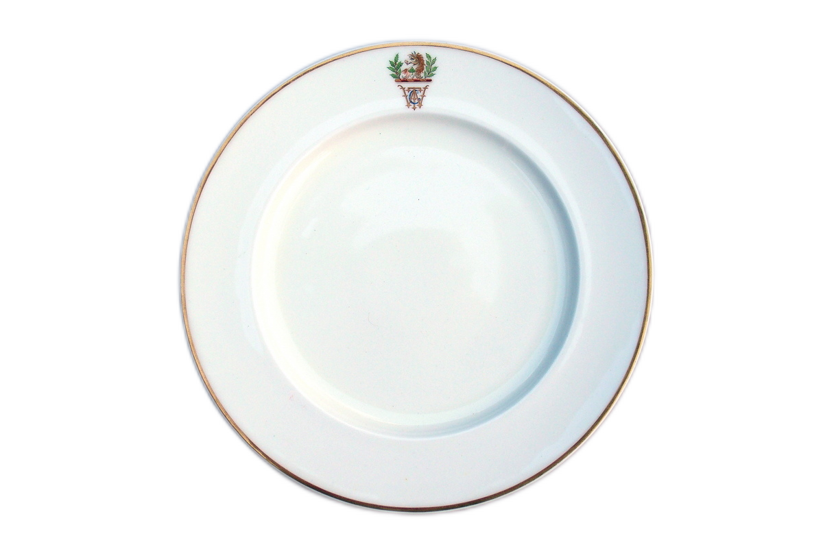 WILLIAM TAYLOR COPELAND Armorial Crest Plate