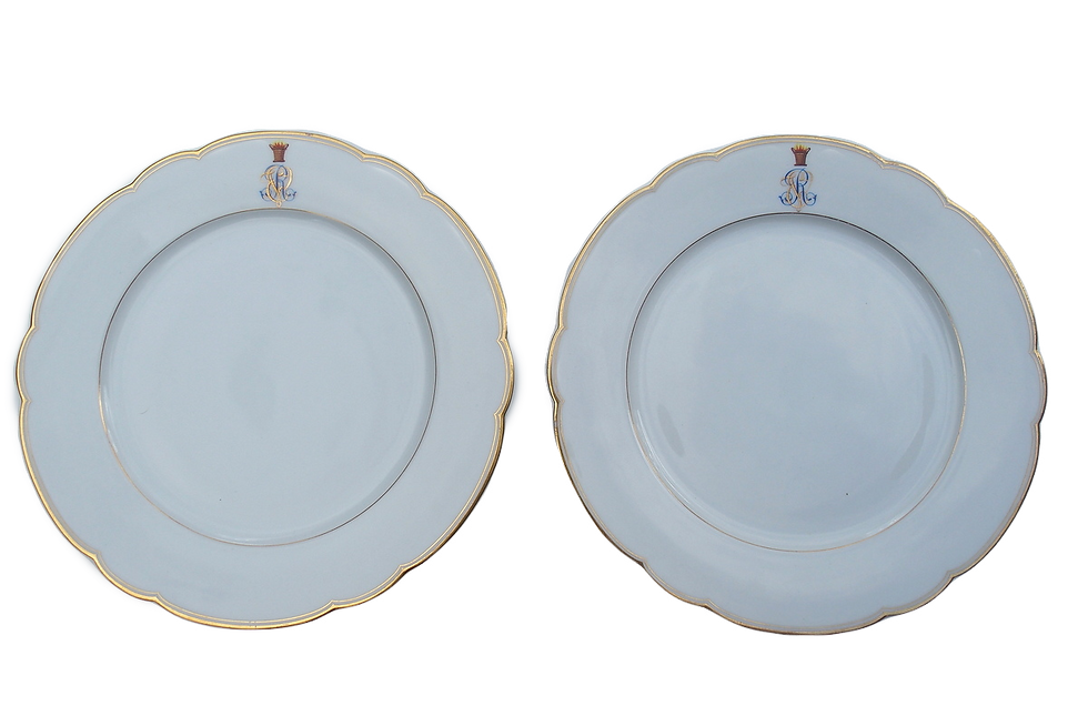 Miniaturbild: AMERICAN Pair VAN RENSSELAER Crest Plates NEW YORK