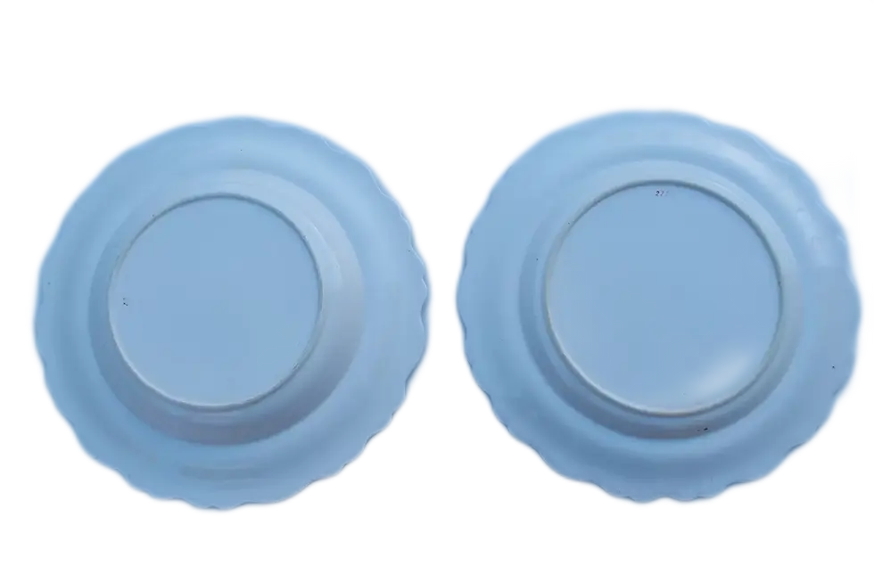 Miniaturbild: Pair English Porcelain Plates DOVE crest