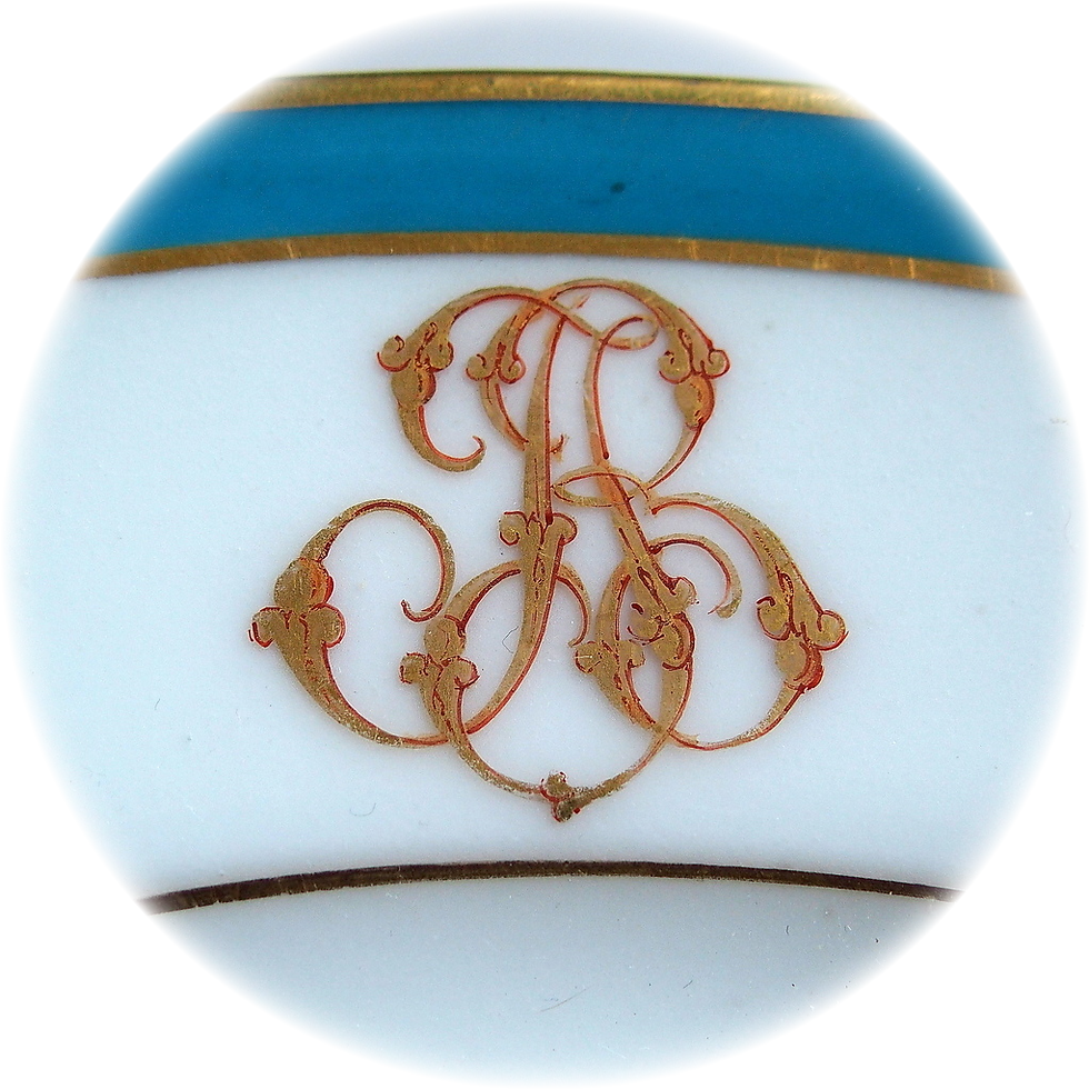 Miniaturbild: John & Josephine BOWES Chateau du Barry Armorial Plate
