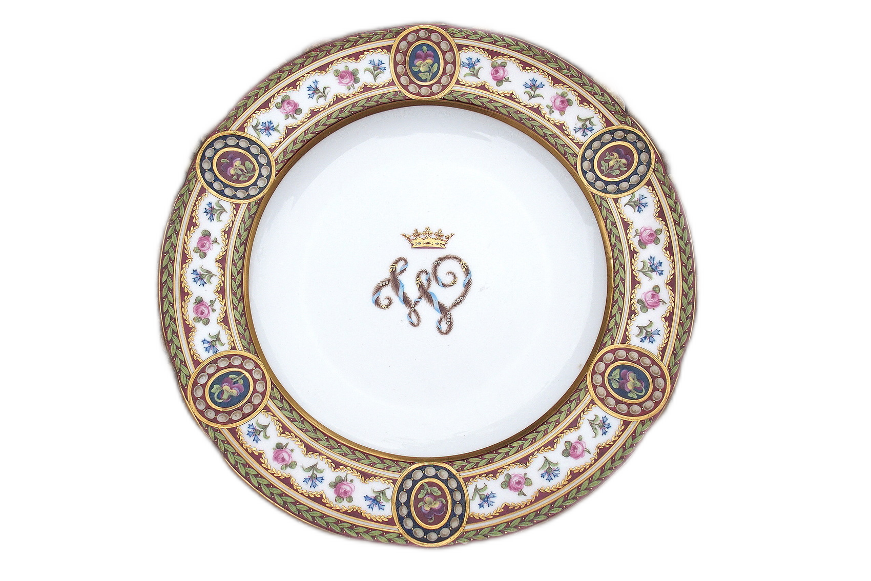 English Minton Plate DUKE WELLINGTON or WESTMINSTER Monogram