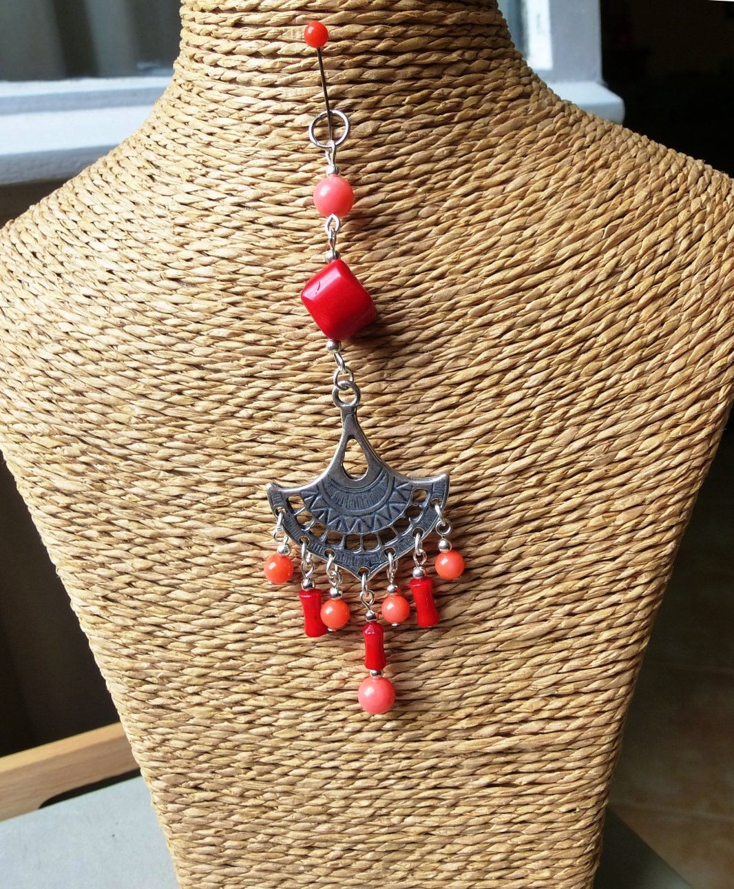 Pendentif Corail bambou P.621