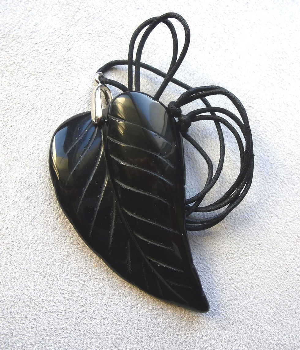 Pendentif Obsidienne Noire P.2131