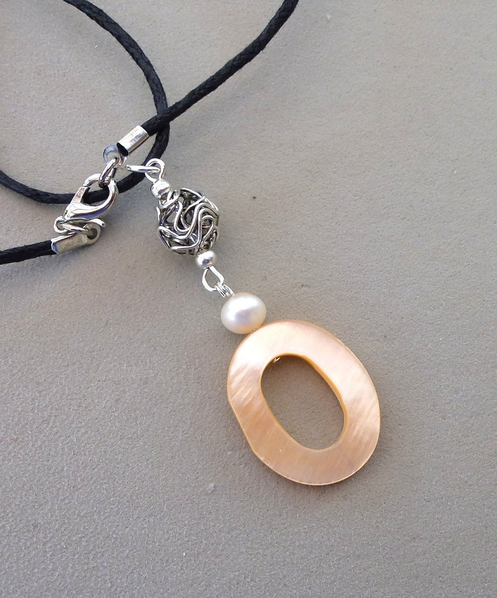 Pendentif Nacre et perle P.1345