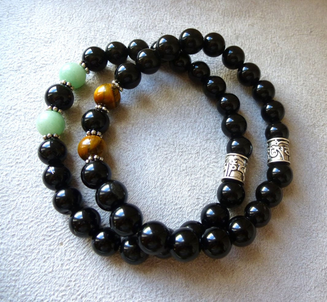 Bracelet Obsidienne Noire B.2501.8