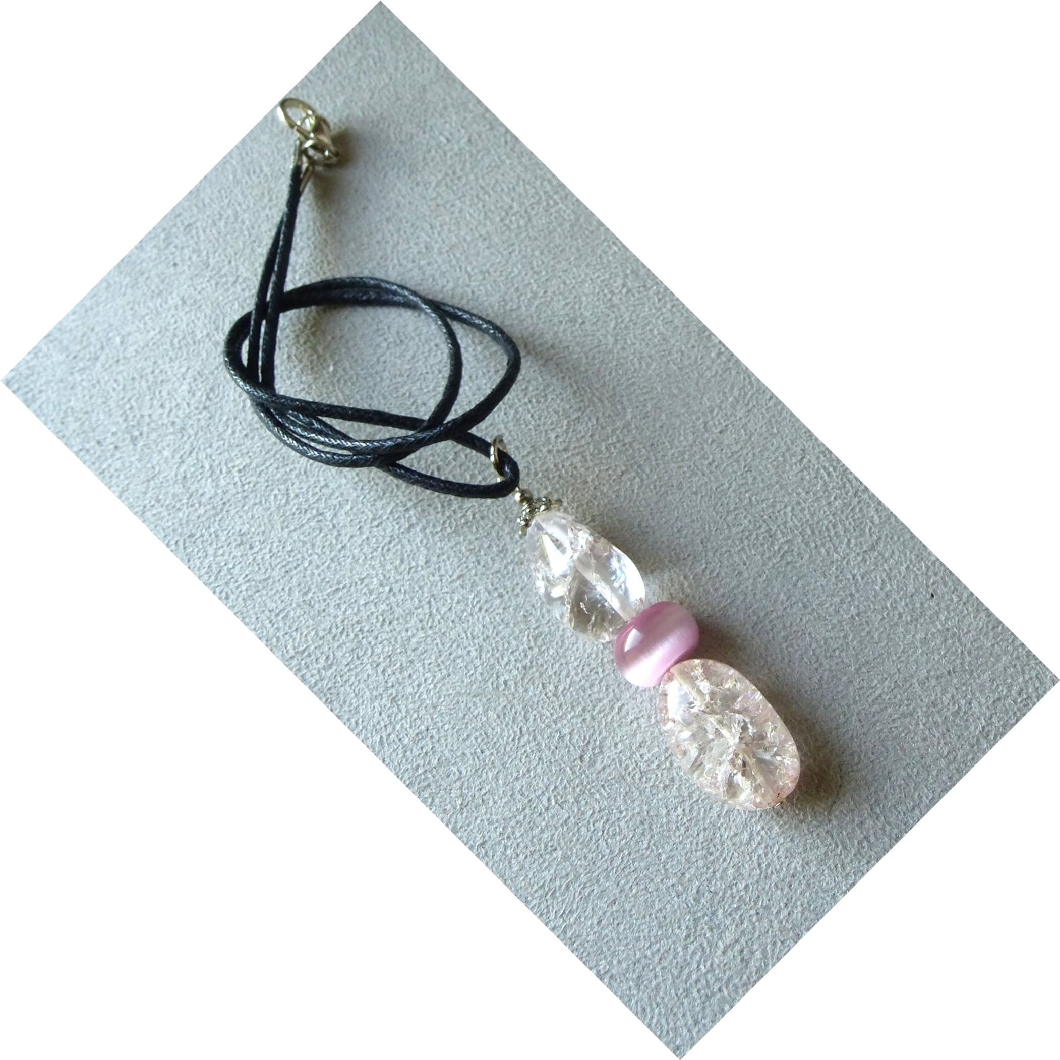 Pendentif Quartz Rose P.1653
