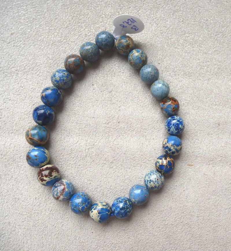 Miniature : Bracelet Jaspe Océan Bleu B.127