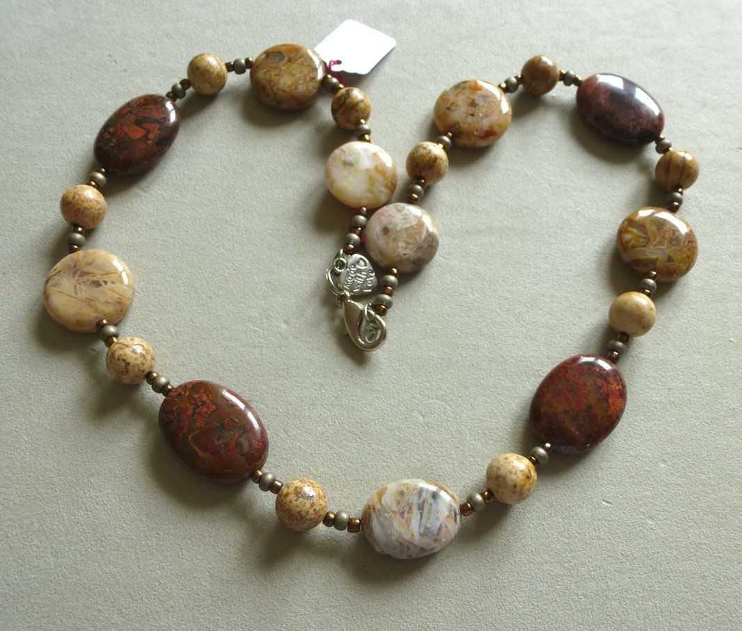 Collier Jaspe Rouge Brescia C.094