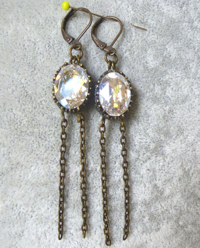 Miniature : Boucles Swarovski Elements Bo.1798